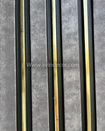 ترمووال pvc مدل طوسی پتینه با لاین طلایی